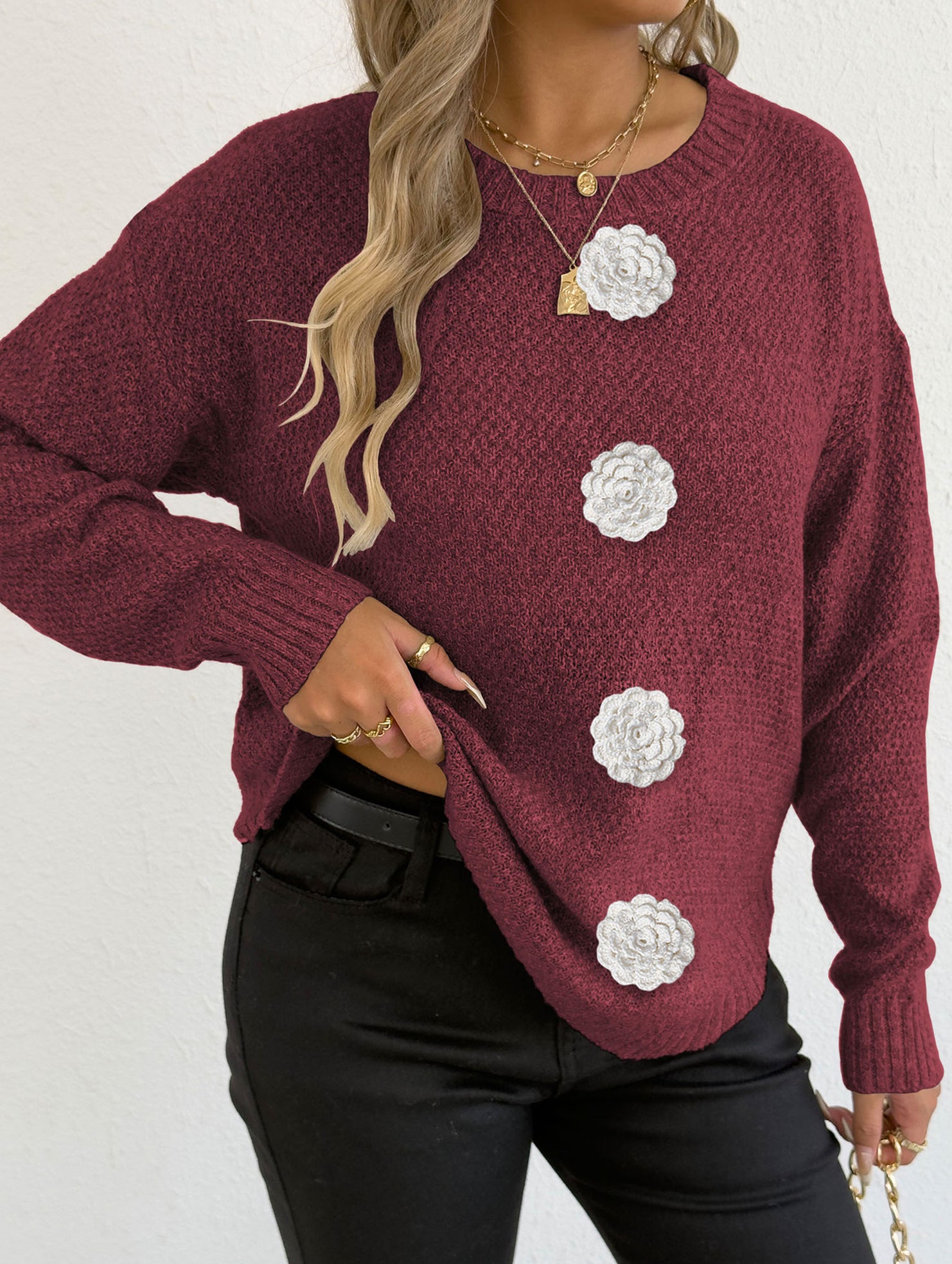 casual bottoming shirt pullover sweater