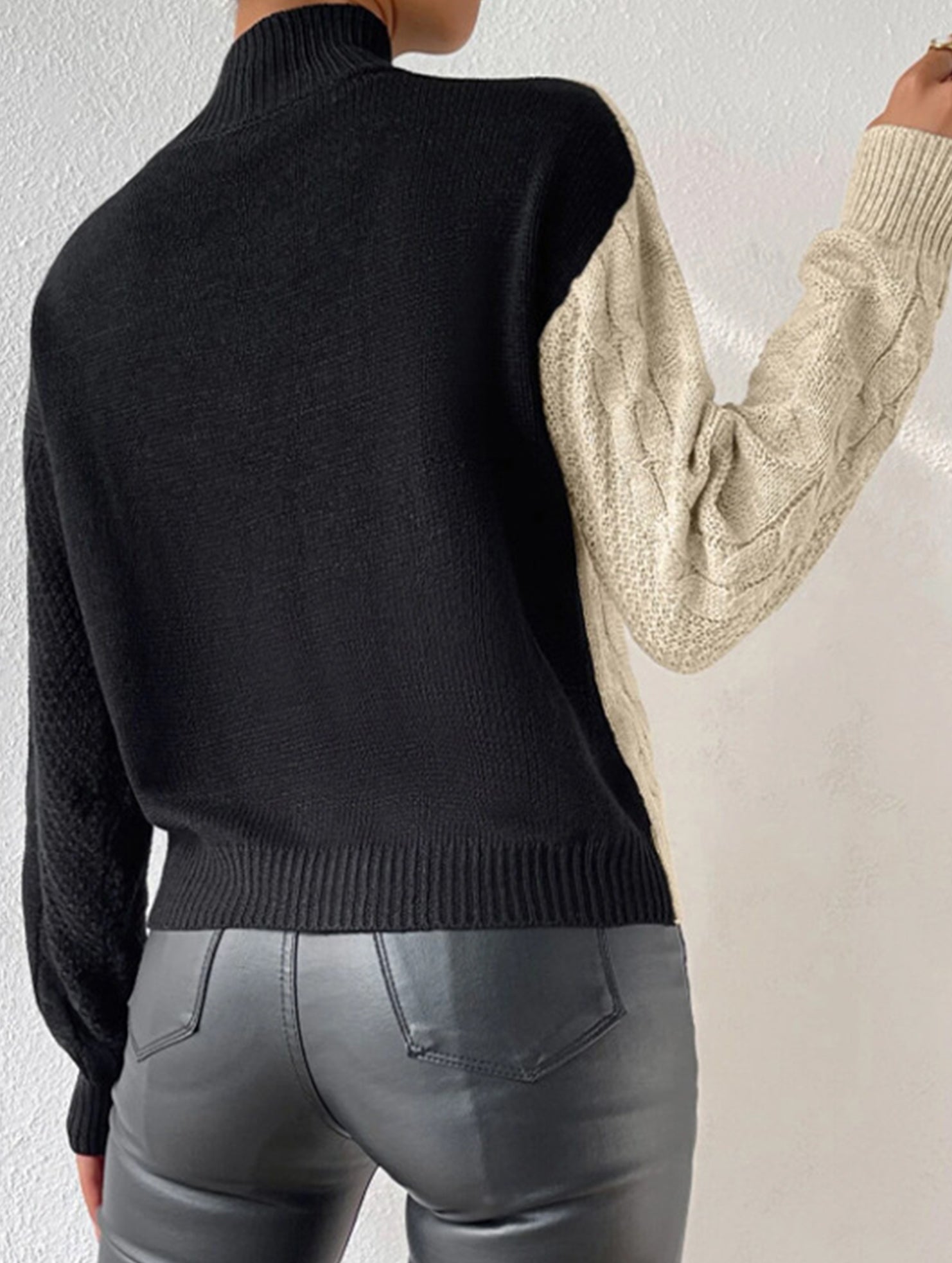 Casual turtleneck loose sweater