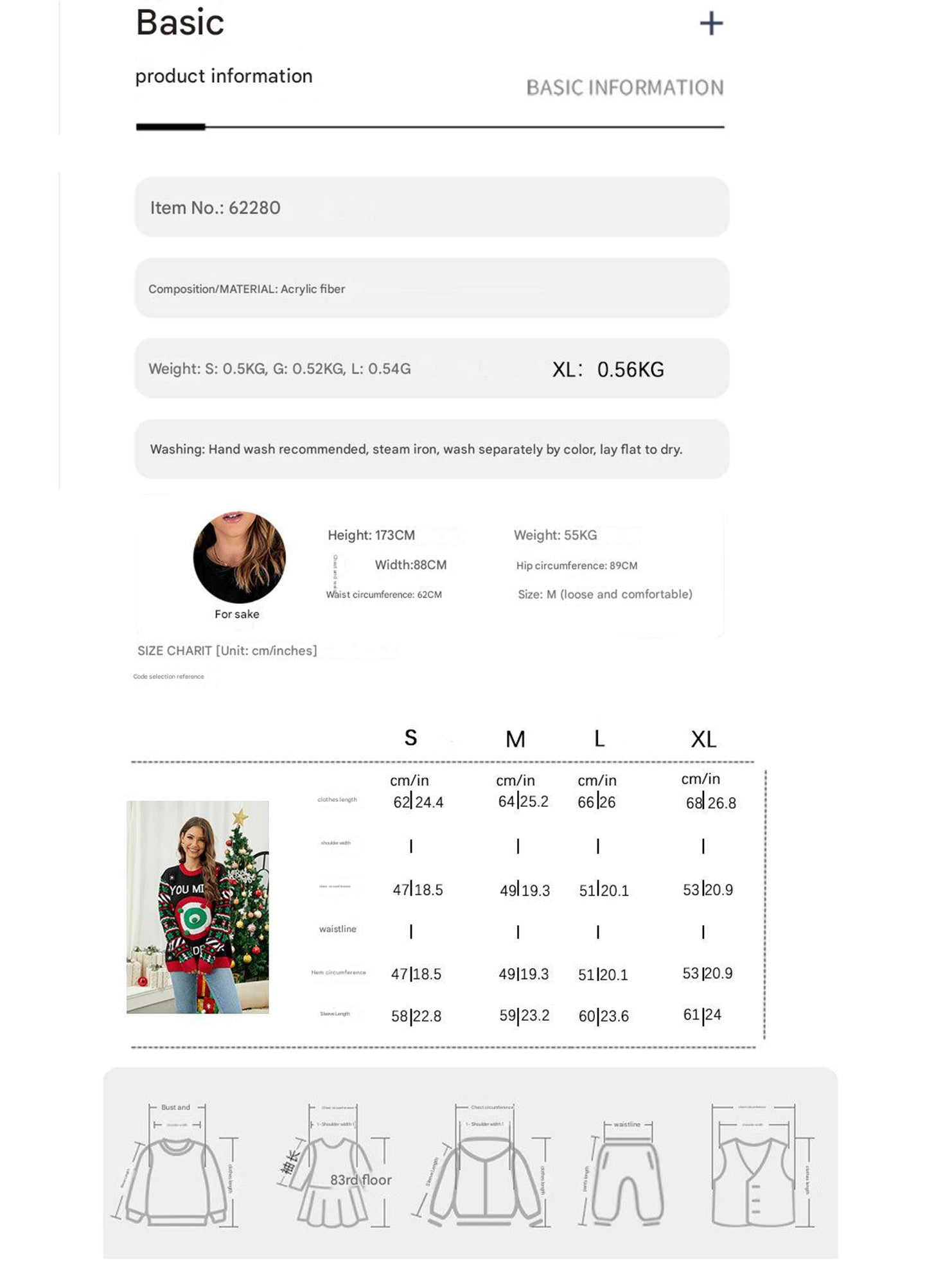 Stylish round neck loose long-sleeved knit sweater