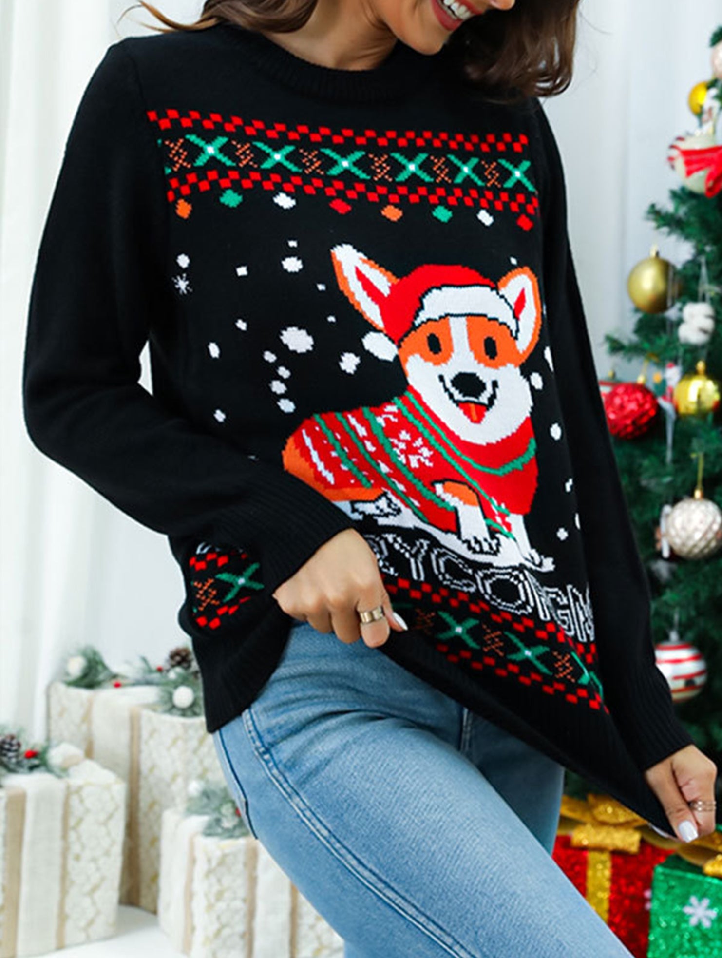 Christmas Pet Jacquard Sweater