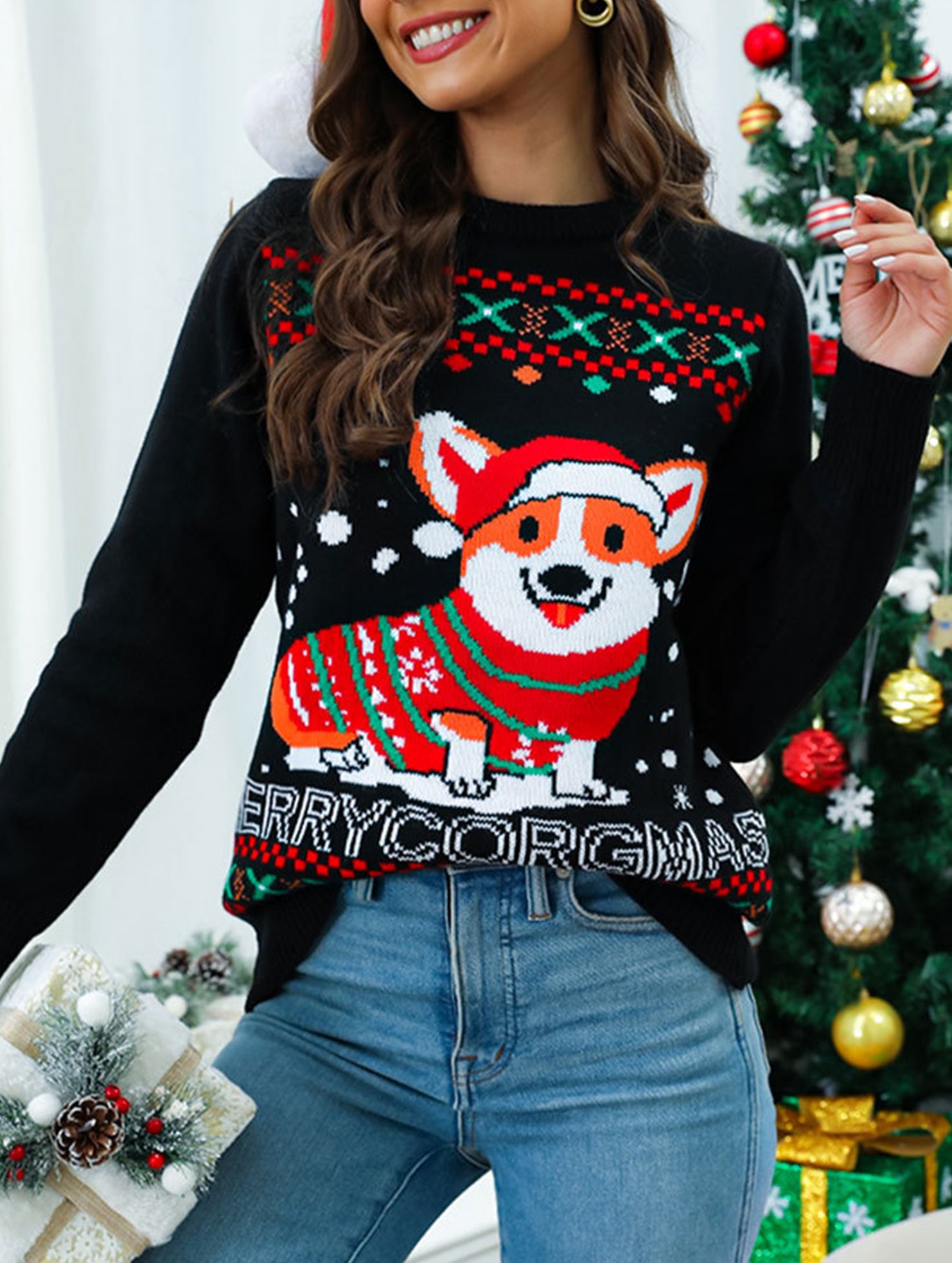 Christmas Pet Jacquard Sweater