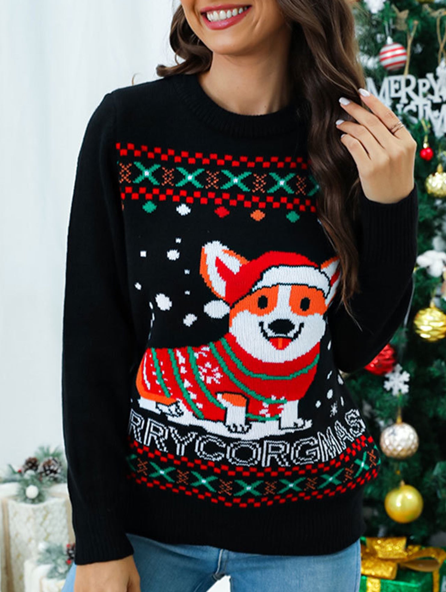 Christmas Pet Jacquard Sweater