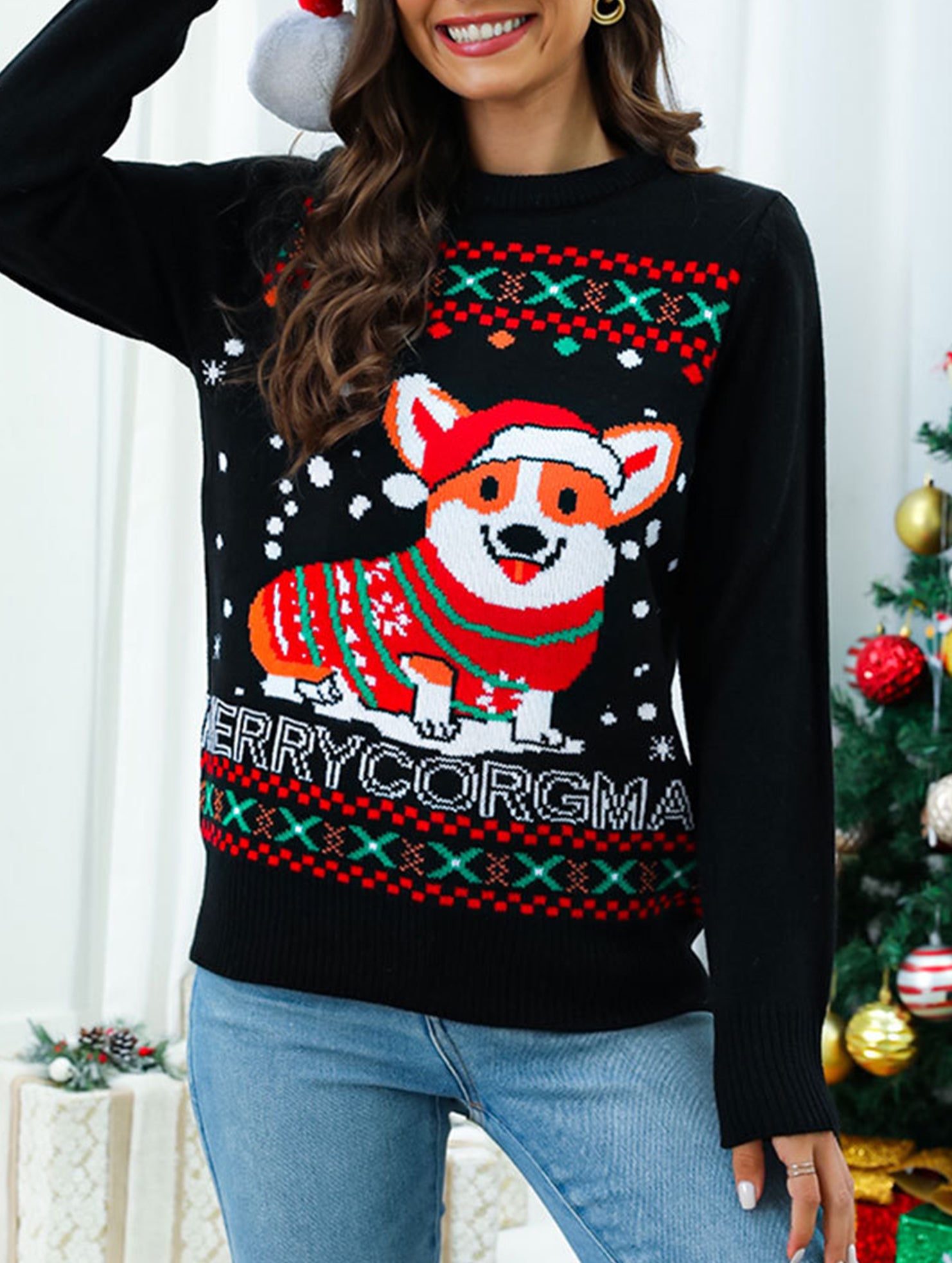 Christmas Pet Jacquard Sweater