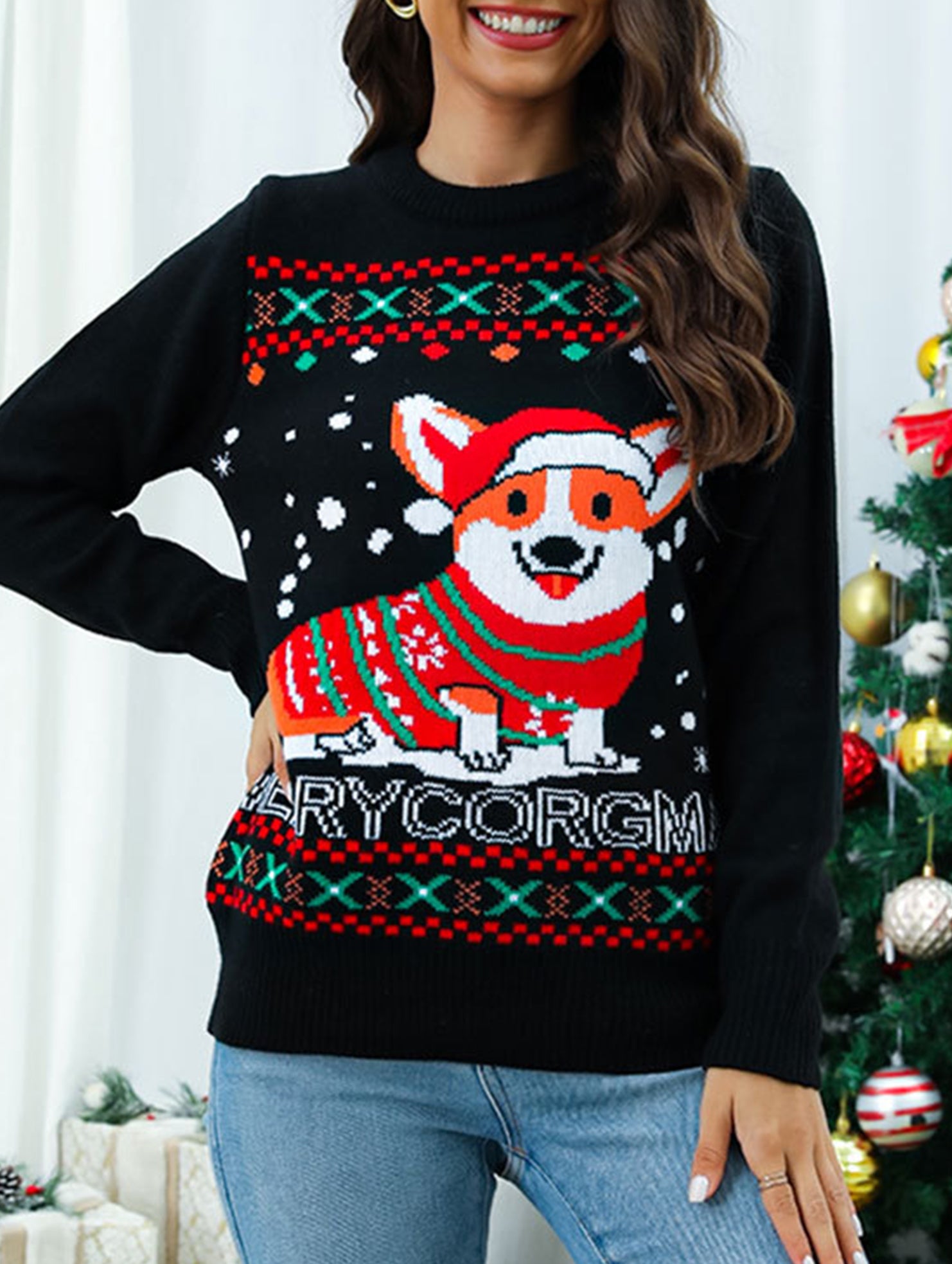 Christmas Pet Jacquard Sweater