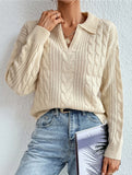 Versatile cable knit sweater