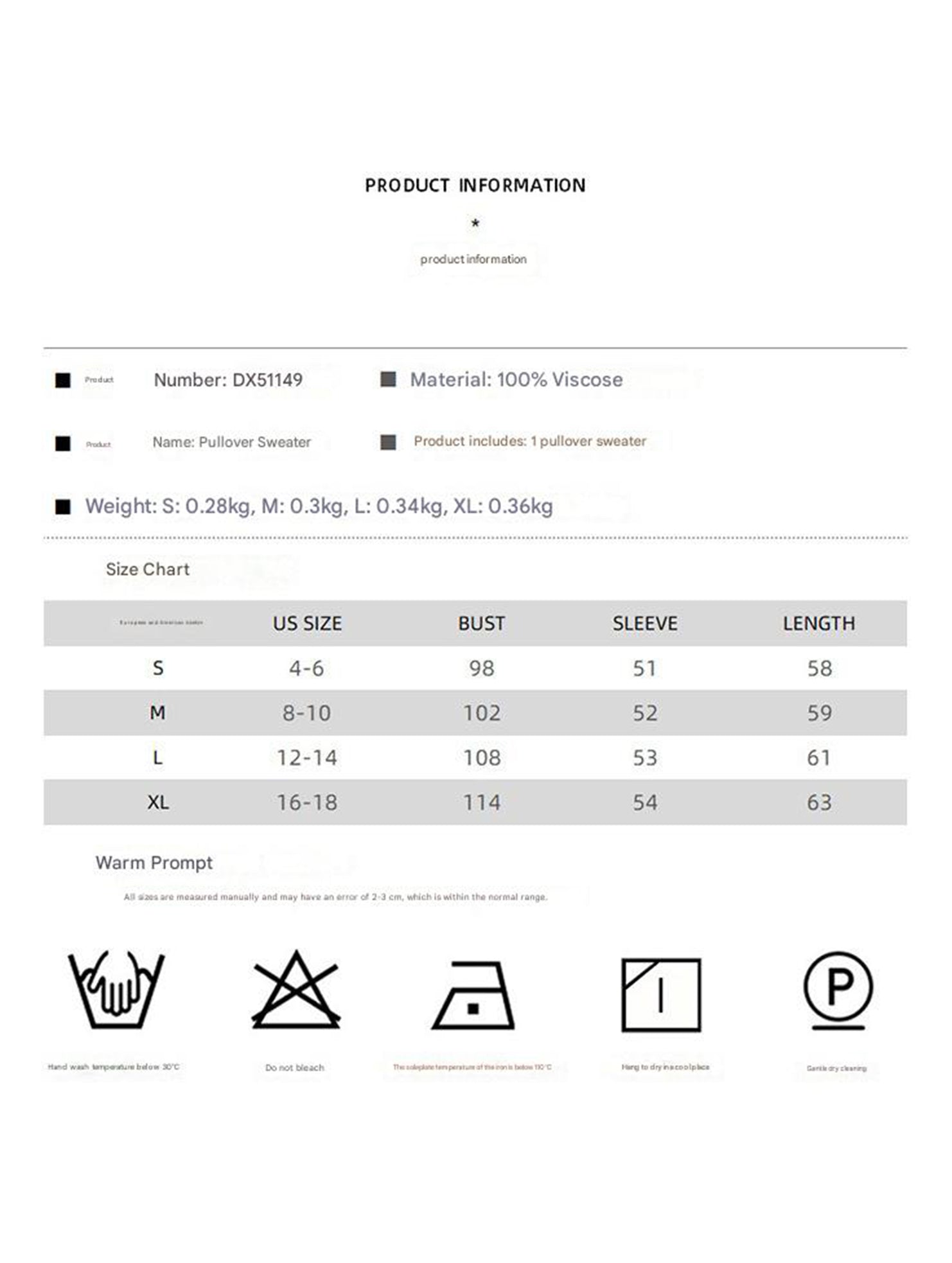 Solid Color Loose Crew Neck Knit Sweater