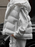 Sleeveless hooded down jacket vest