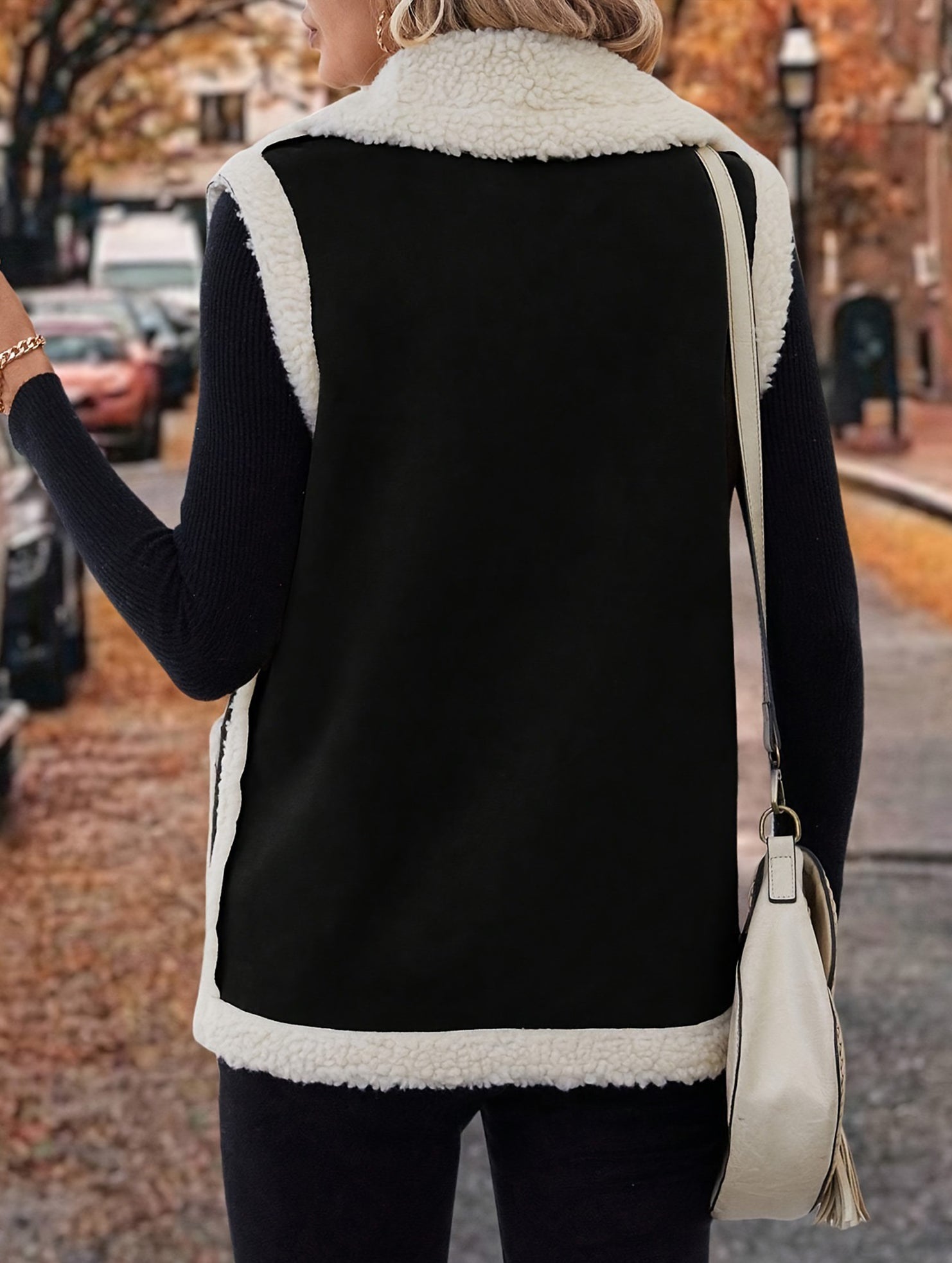 Warm fleece coat vest