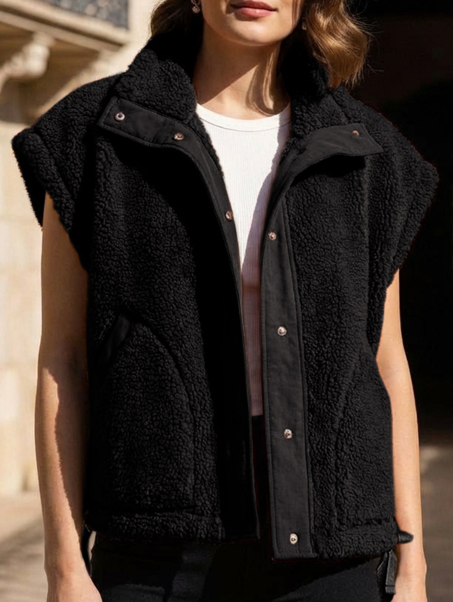 Women's simple vest jacket