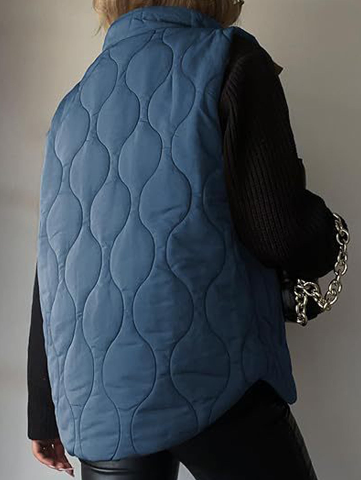 Fashionable and casual solid color cotton vest_CWOV00324