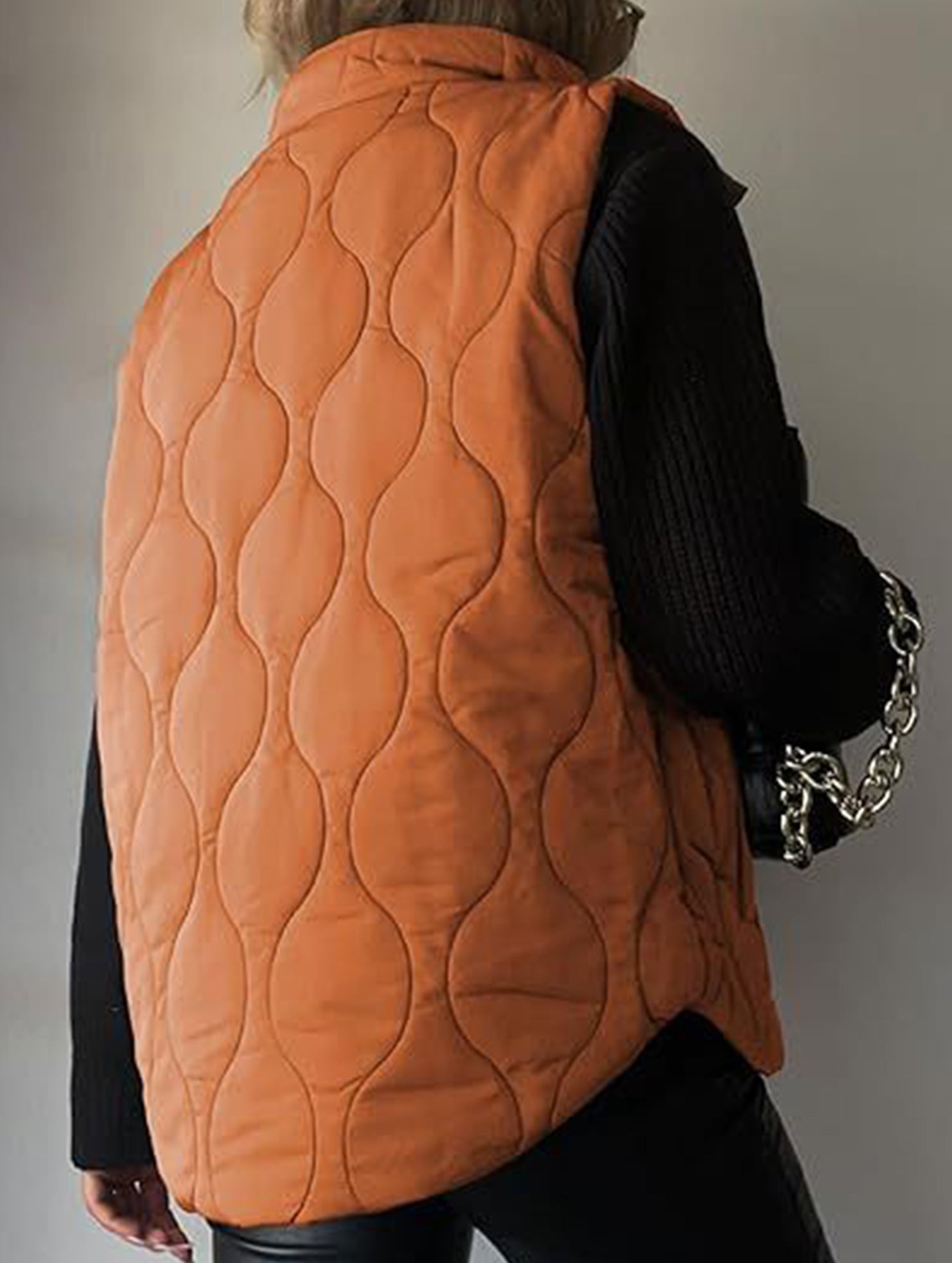 Fashionable and casual solid color cotton vest_CWOV00324