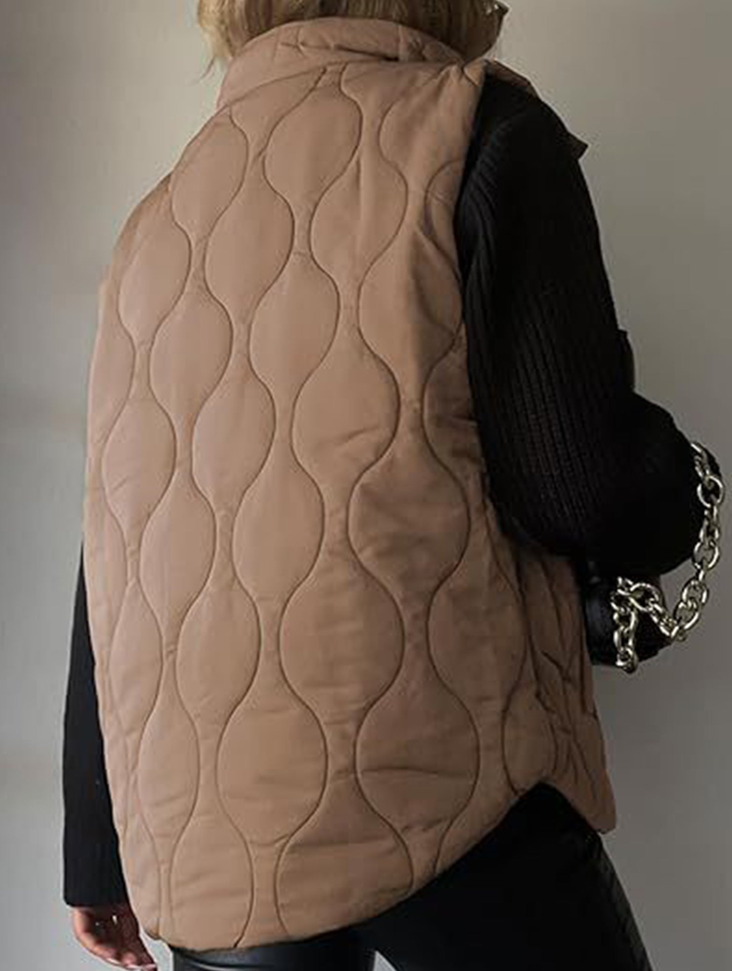 Fashionable and casual solid color cotton vest_CWOV00324