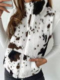 Printed Reversible Fleece Zip Vest_CWOV00337