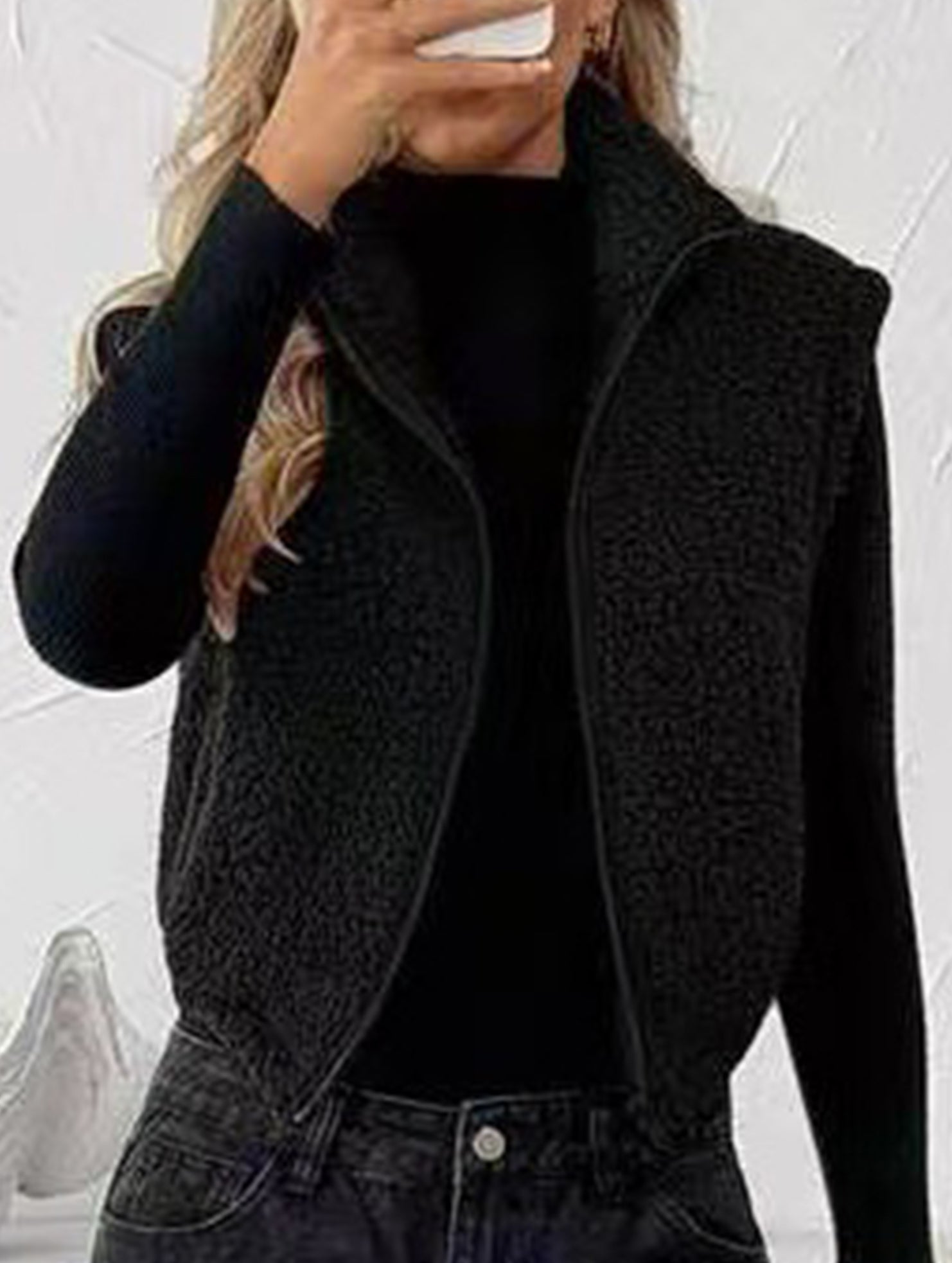 Reversible Fleece Zip Collar Vest_CWOV00338