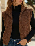 Reversible Fleece Zip Collar Vest_CWOV00338