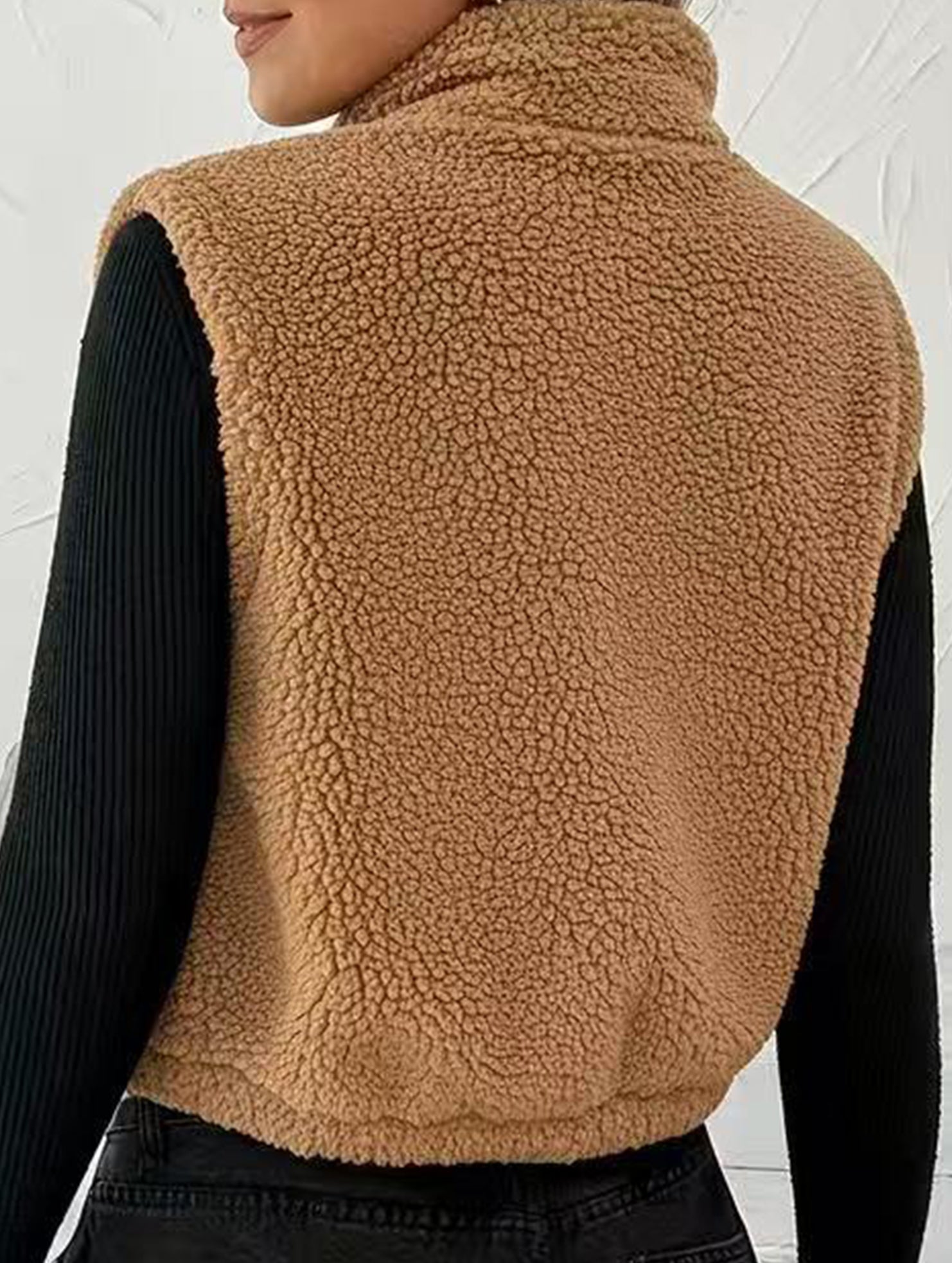 Reversible Fleece Zip Collar Vest_CWOV00338