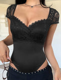 Lace Slim Fit Sexy Bodysuit