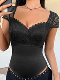 Lace Slim Fit Sexy Bodysuit
