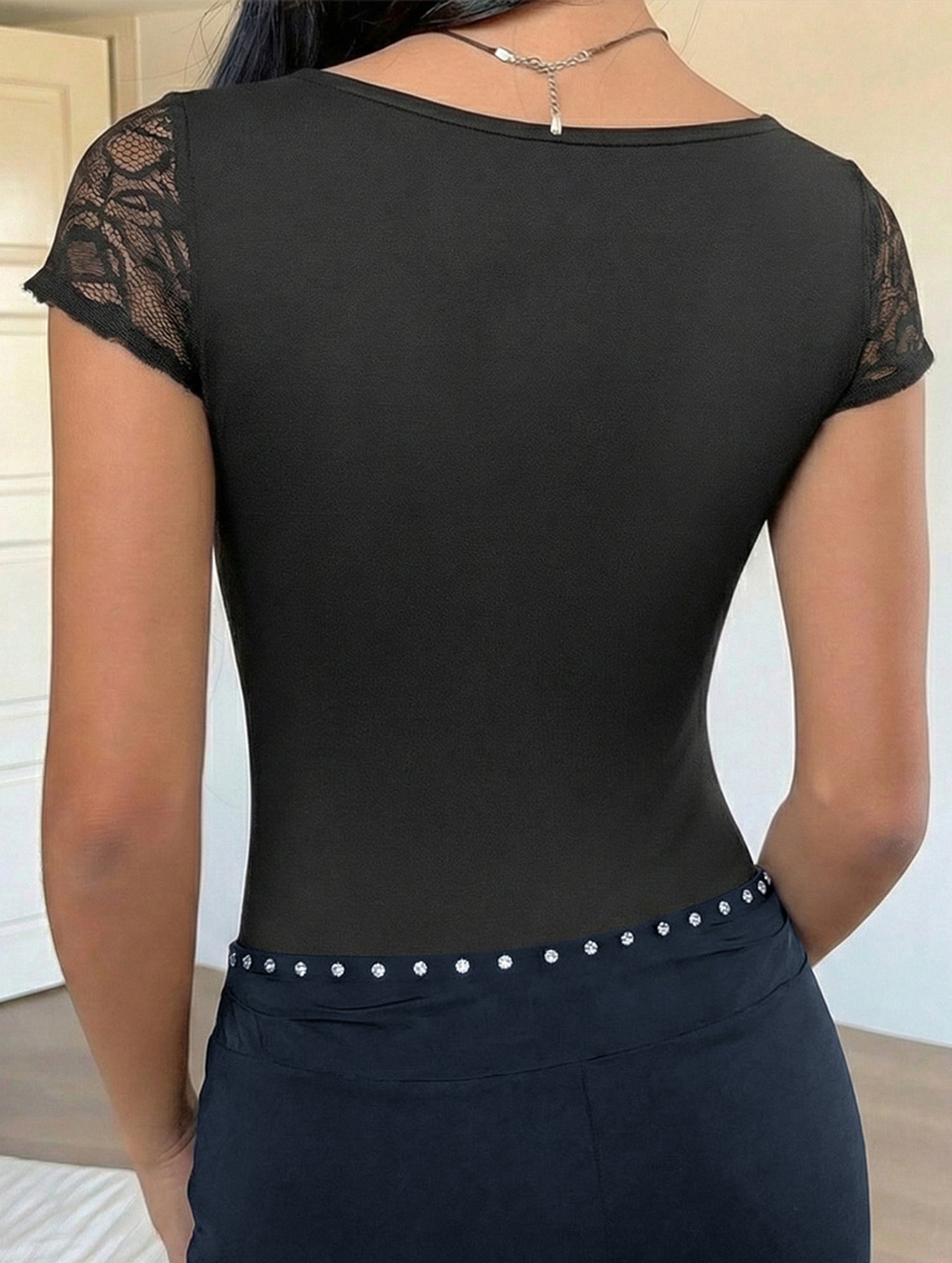 Lace Slim Fit Sexy Bodysuit