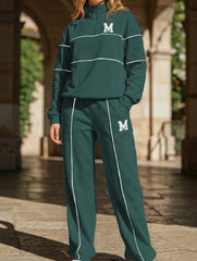 Letter long-sleeved casual sportswear set_CWSBSL00060