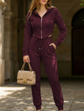 Women's tapered cardigan casual sportswear set_CWSBSL00061