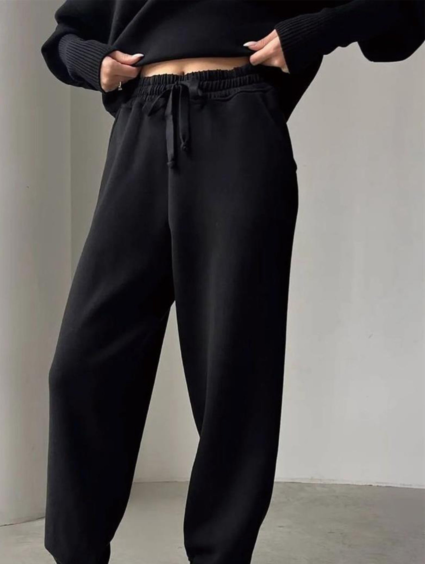 Casual Zip-Up Hoodie Plus Size Two-Piece Set_CWSBSL00062