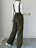 Corduroy solid color jumpsuit