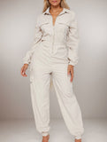 Utility Zip Waist Fit Jumpsuit_CWSJS00412