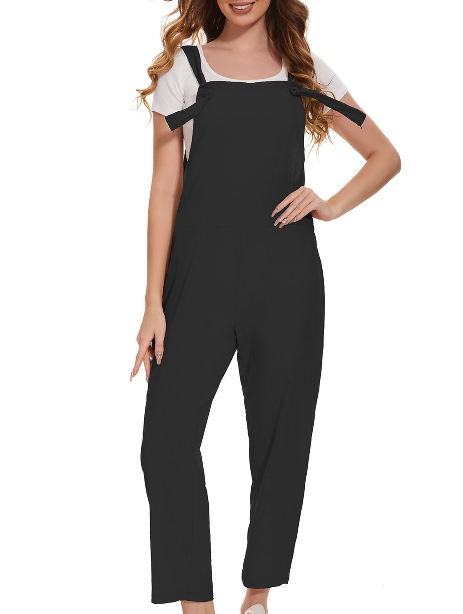 Plus Size Loose Strap Jumpsuit