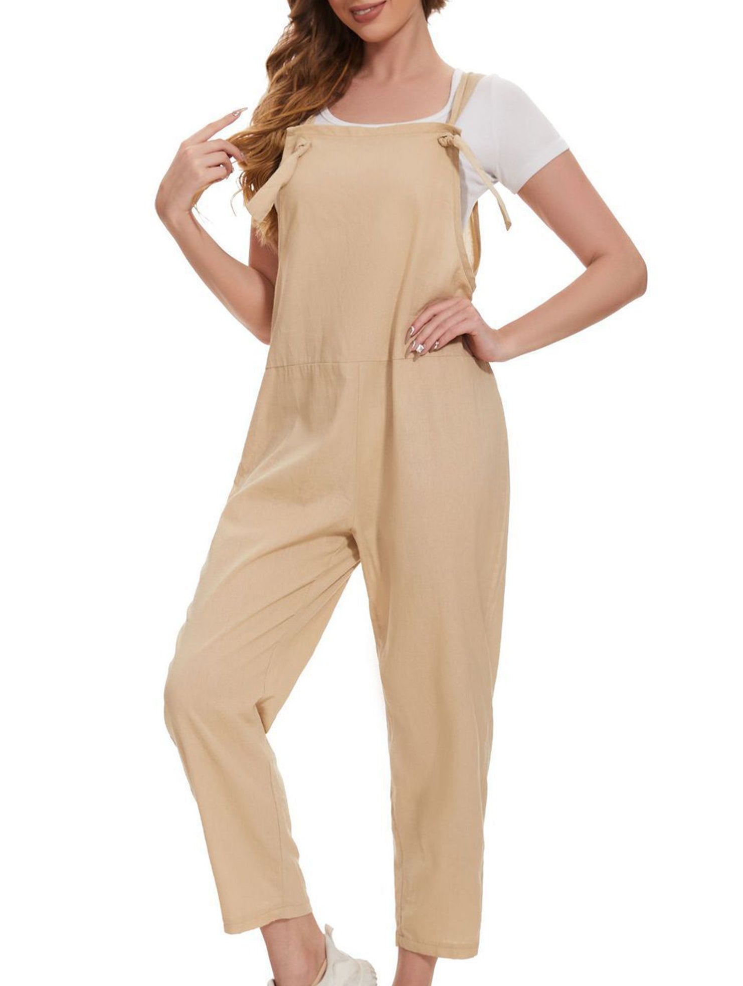 Plus Size Loose Strap Jumpsuit