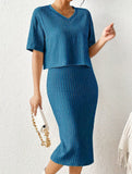 Loose casual long skirt suit