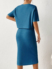 Loose casual long skirt suit