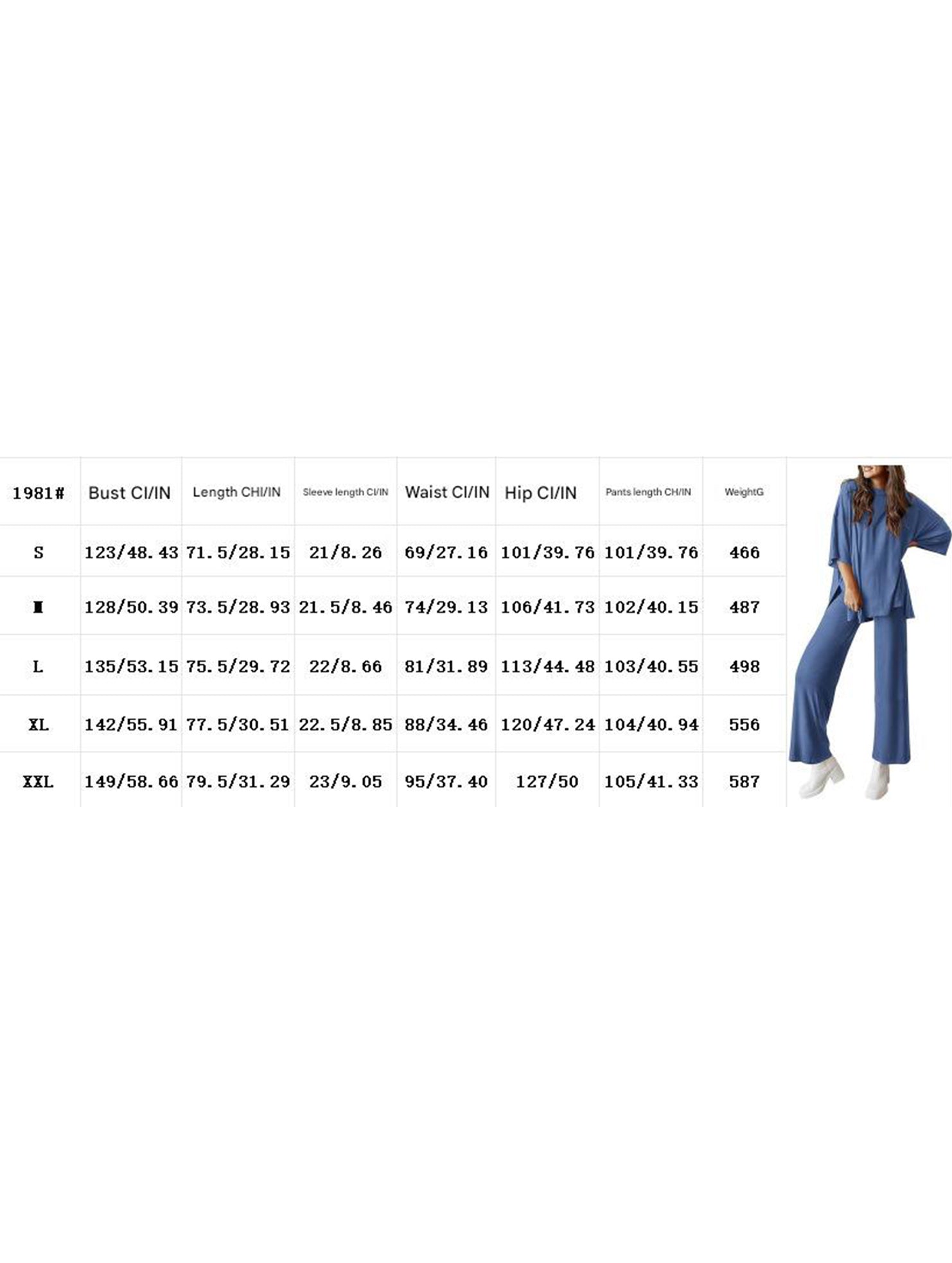 Casual round neck loose T-side suit