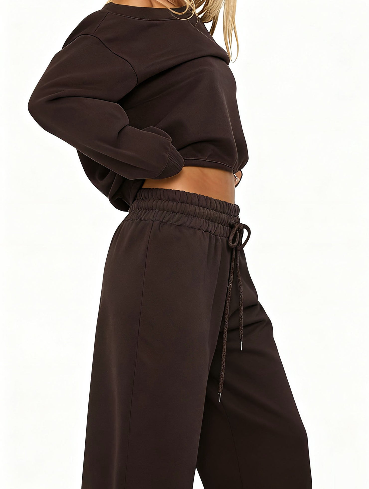 Casual off-shoulder two-piece set