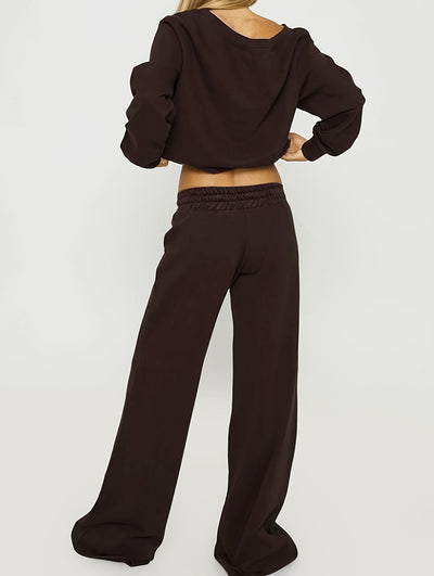 Casual off-shoulder two-piece set