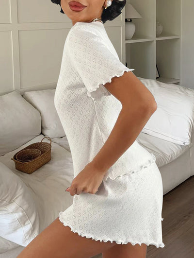 Summer Knitted Heart-Shaped Women's Home Wear