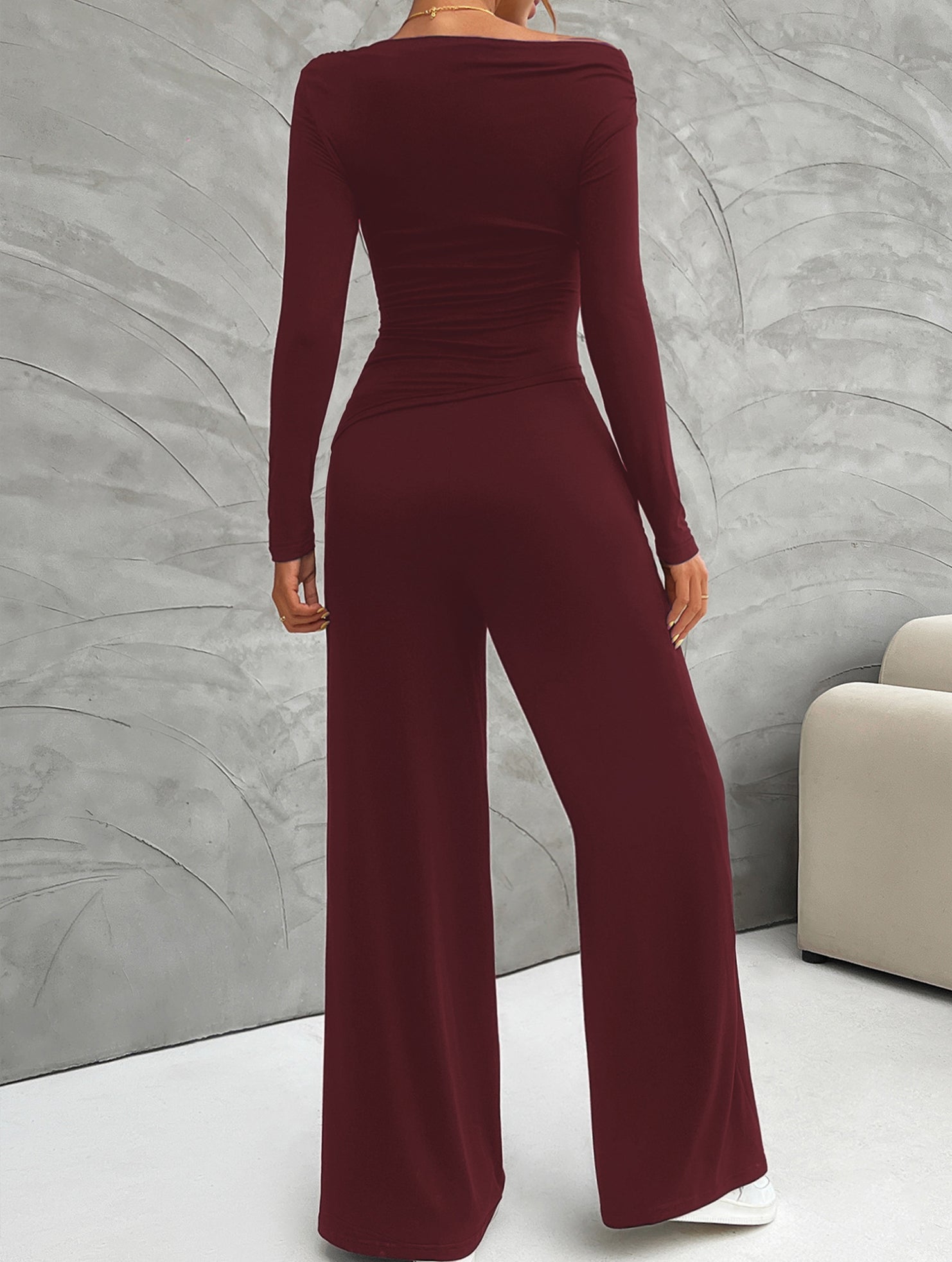 Versatile T-shirt and trousers set for women_CWSS01414
