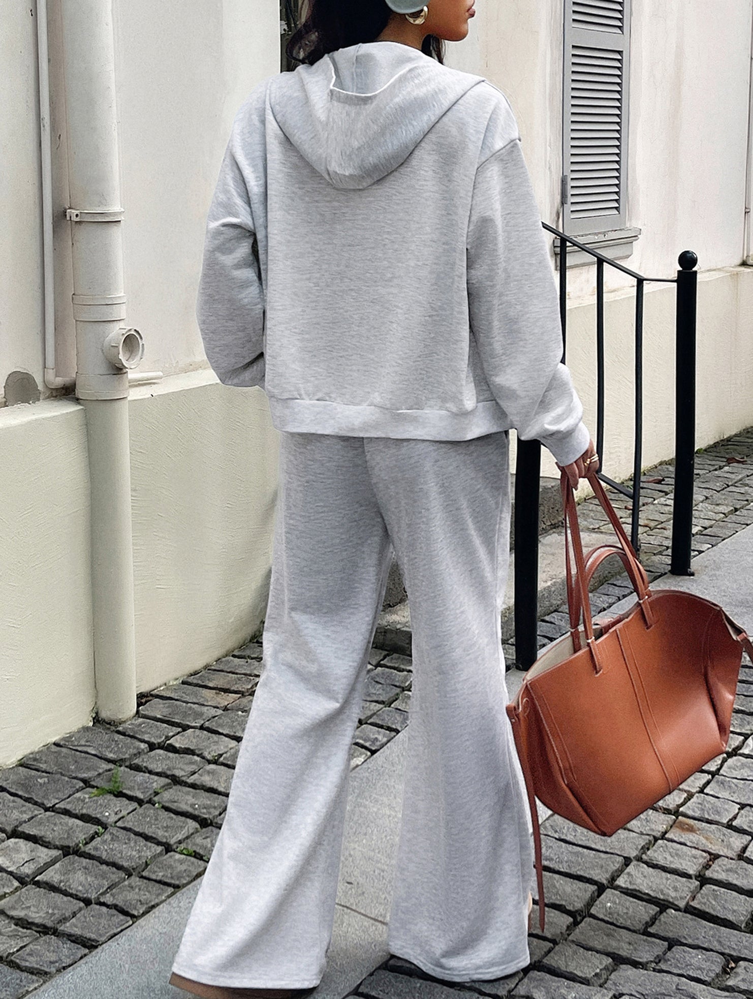 Women's Sports Hoodie Jacket and Pants Set