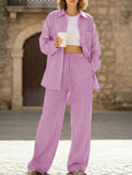 Resort Style Shirt and Casual Trousers Suit for Women_CWSS01420