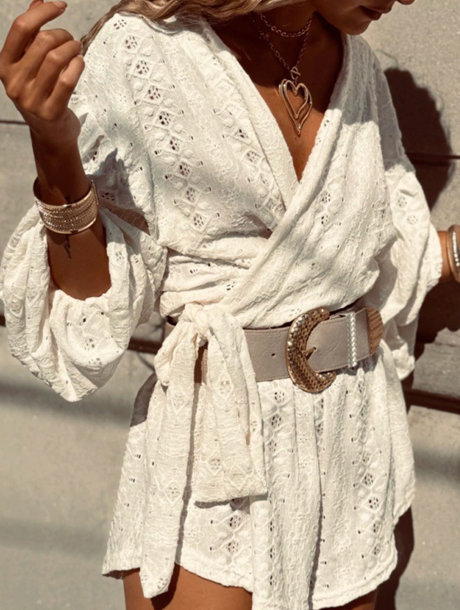 Casual Loose Long-Sleeved Shorts Set for Women_CWSS01428