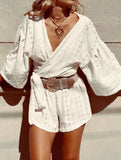 Casual Loose Long-Sleeved Shorts Set for Women_CWSS01428