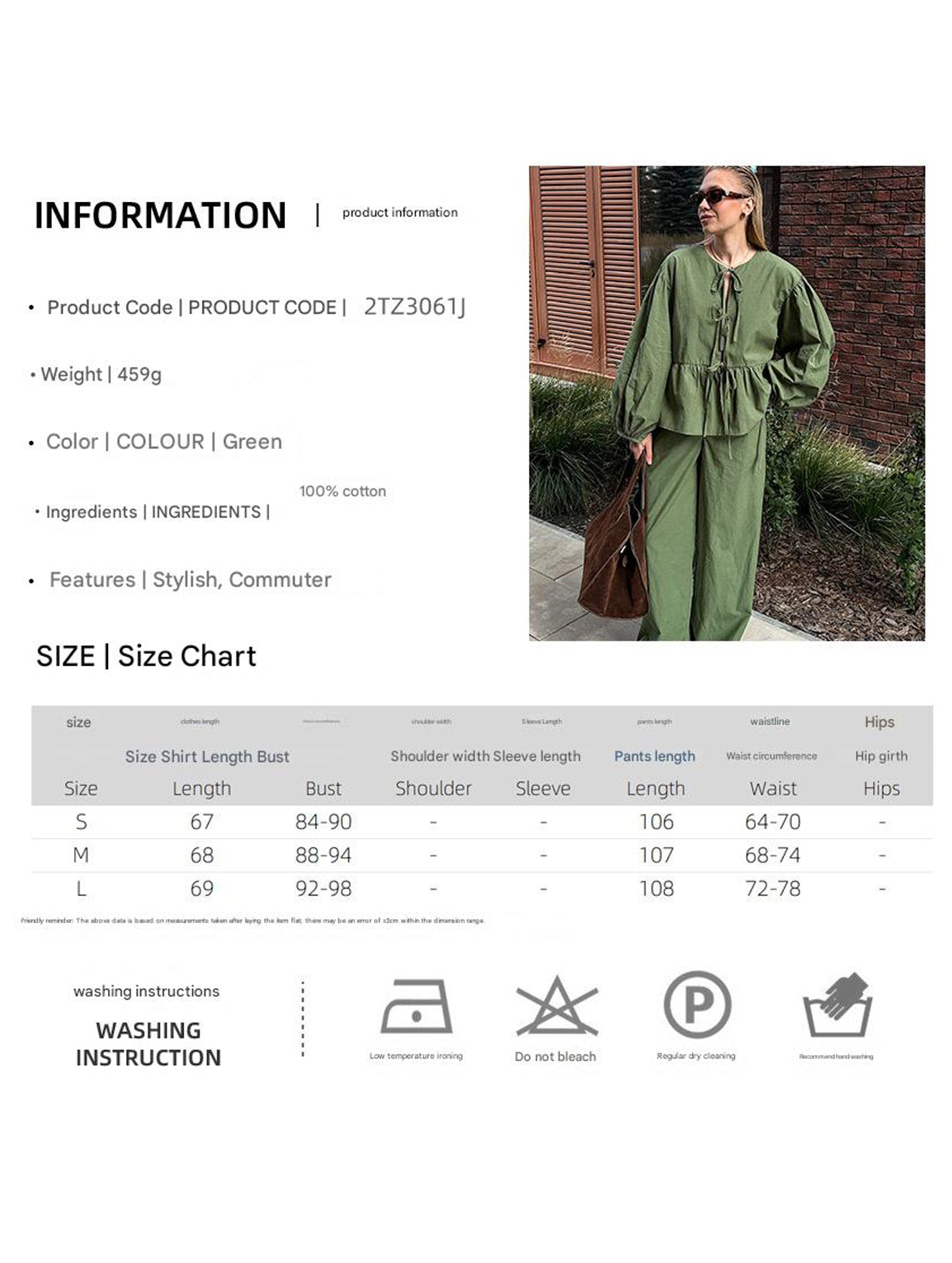 Stylish Ruffled Puff Sleeve Top and Pants Set_CWSS01438