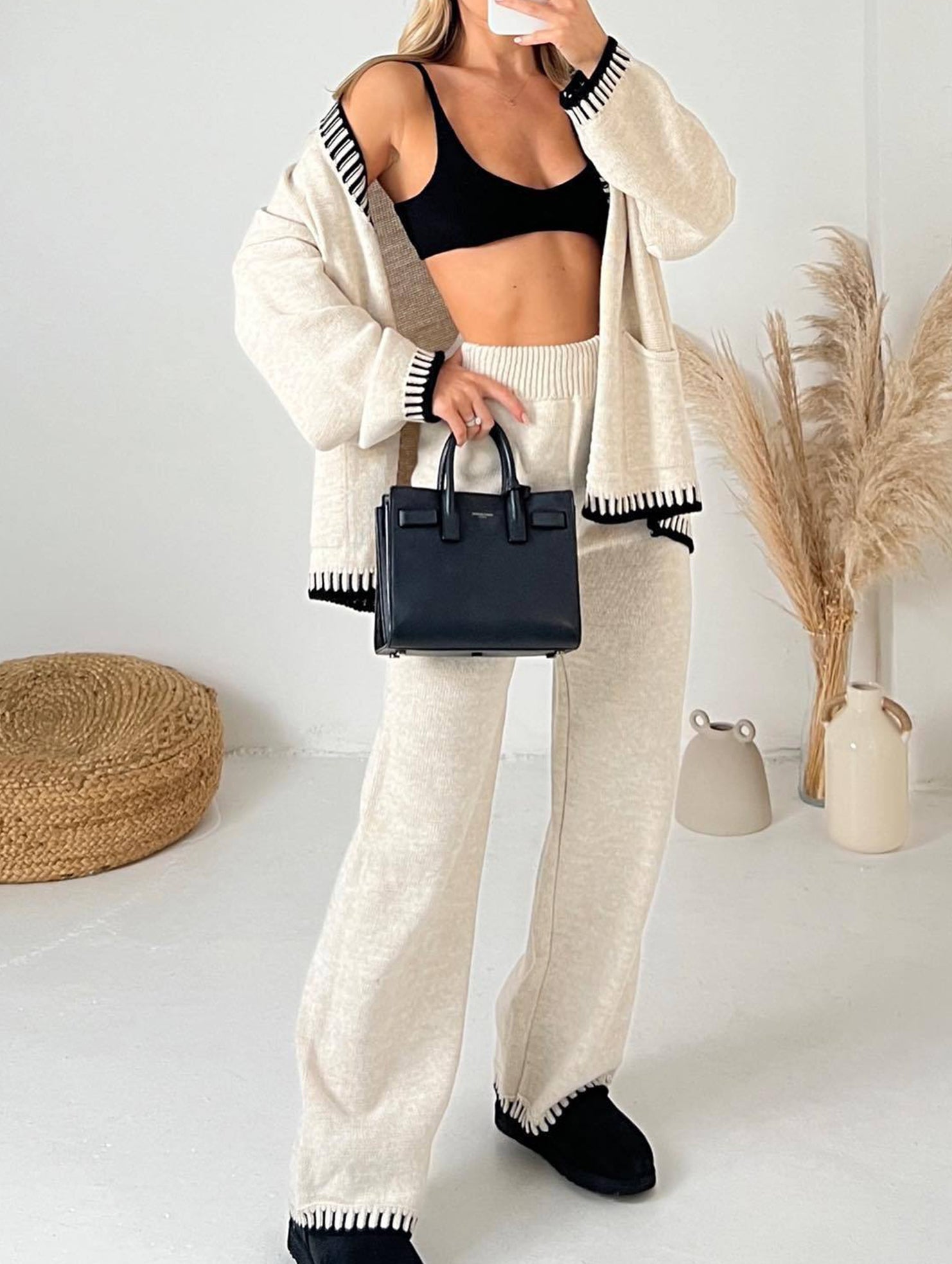 Fashionable and casual knitted suit for women_CWSS01446