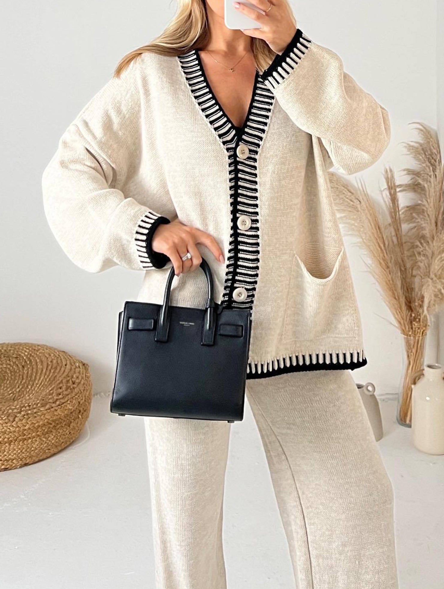 Fashionable and casual knitted suit for women_CWSS01446