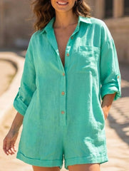 Fashionable loose-fitting casual women's jumpsuit