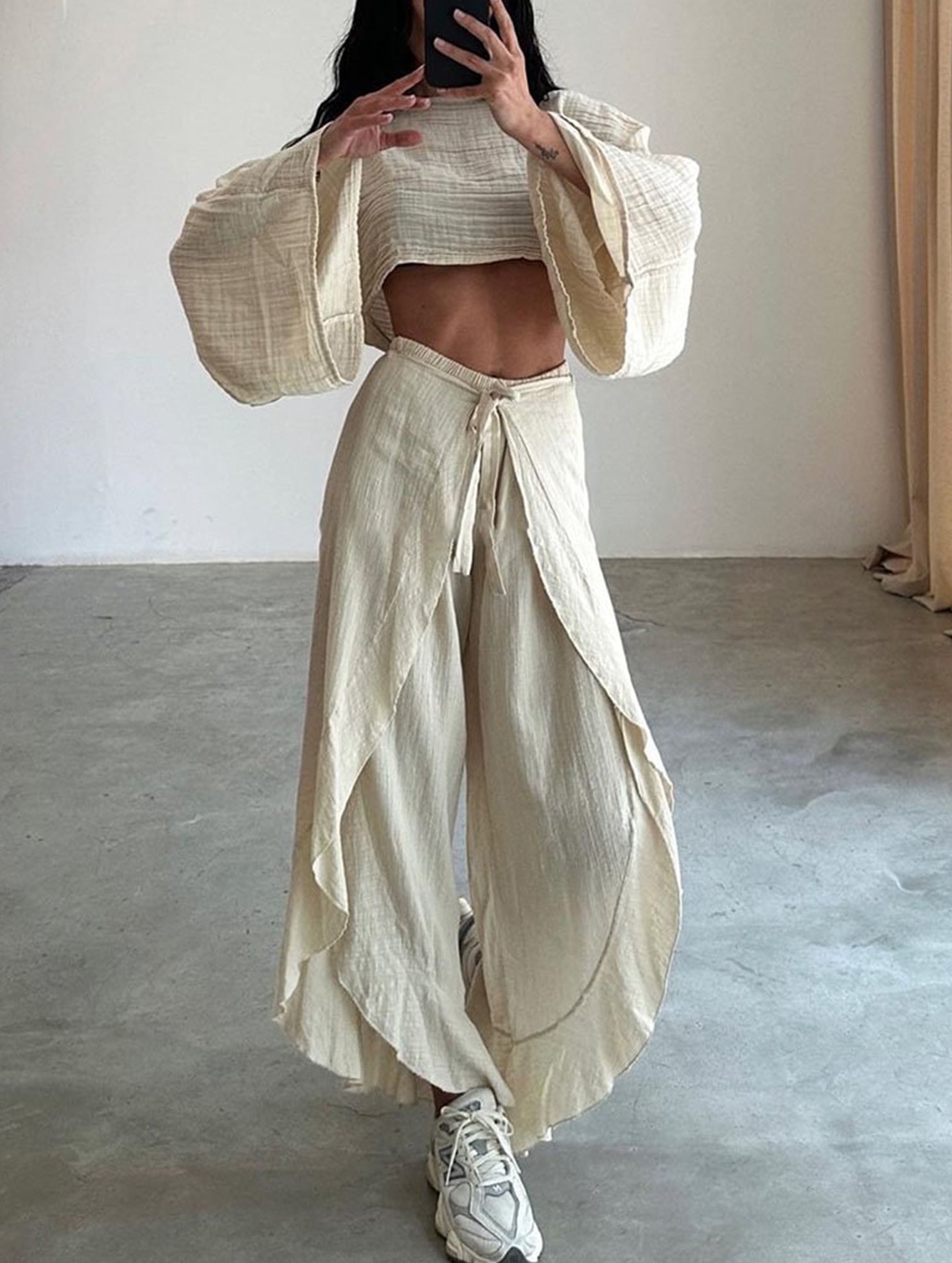Loose Top Pants Two Piece Set
