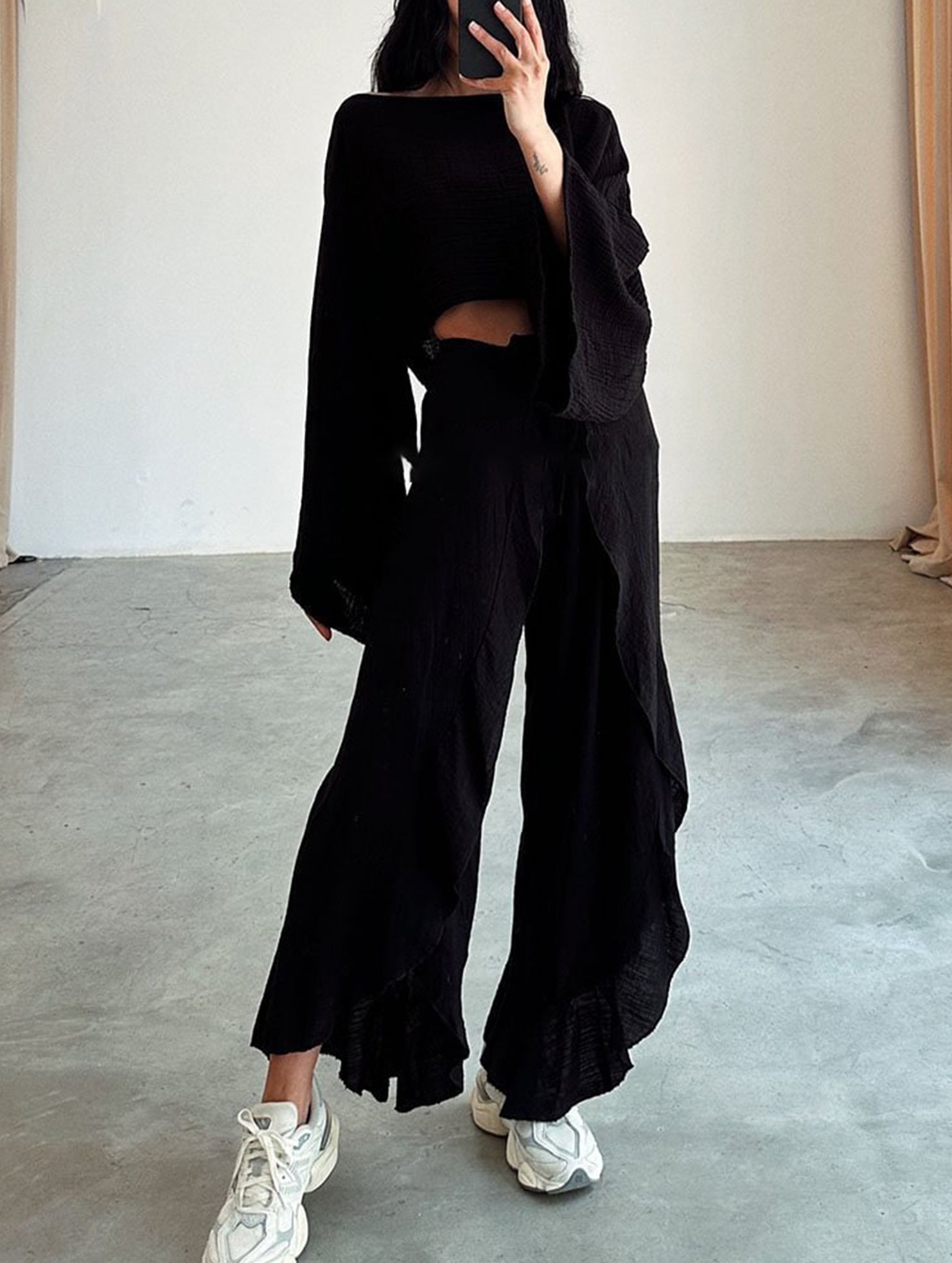 Loose Top Pants Two Piece Set