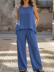 Backless Hollow Out Fashion Two Piece Set_CWSS01496