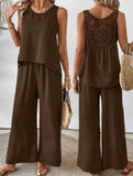 Backless Hollow Out Fashion Two Piece Set_CWSS01496