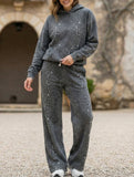 Hooded Sweatshirt Leopard Wide Leg Set_CWSTB00963
